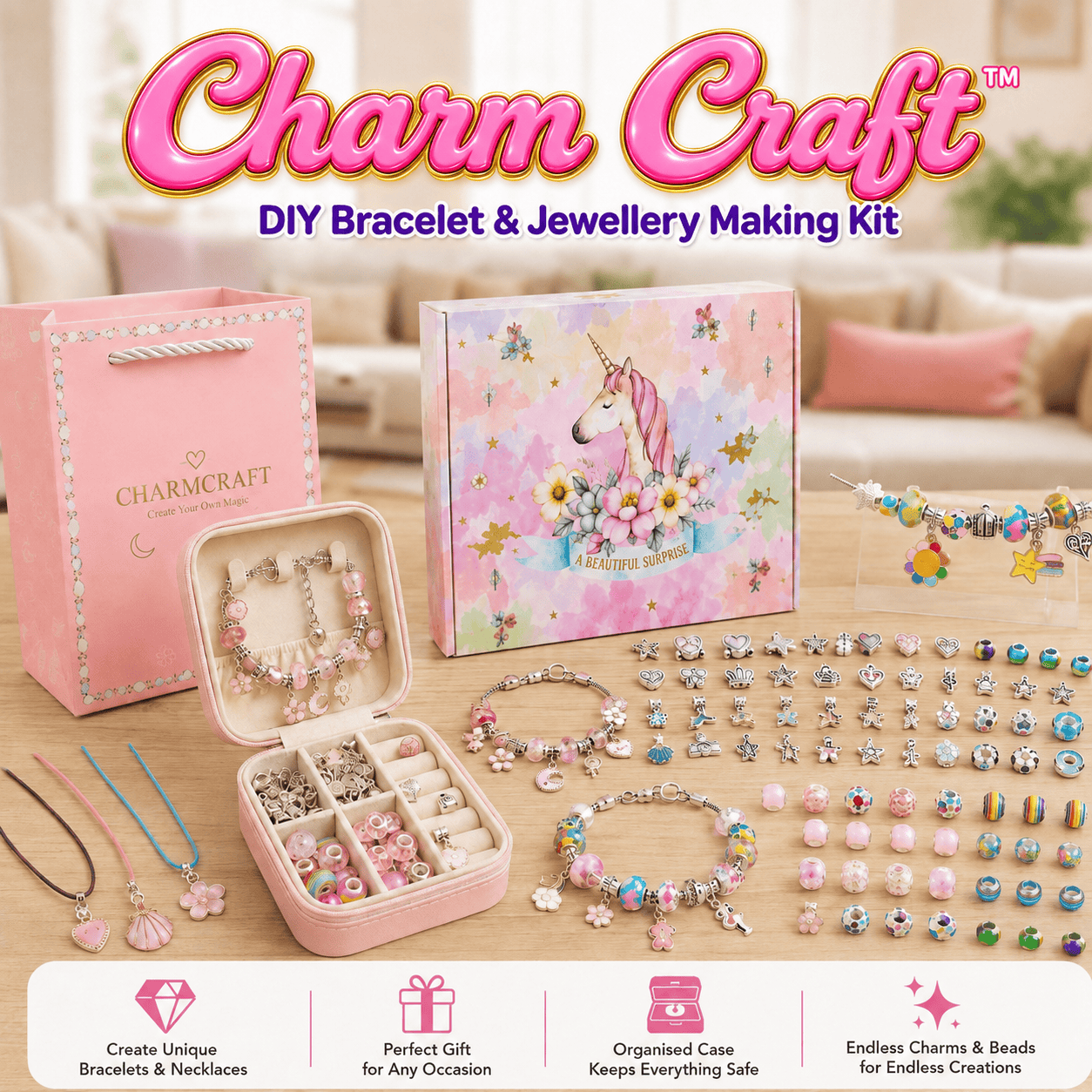 CharmCraft™ – DIY Bracelet & Jewellery Making Kit
