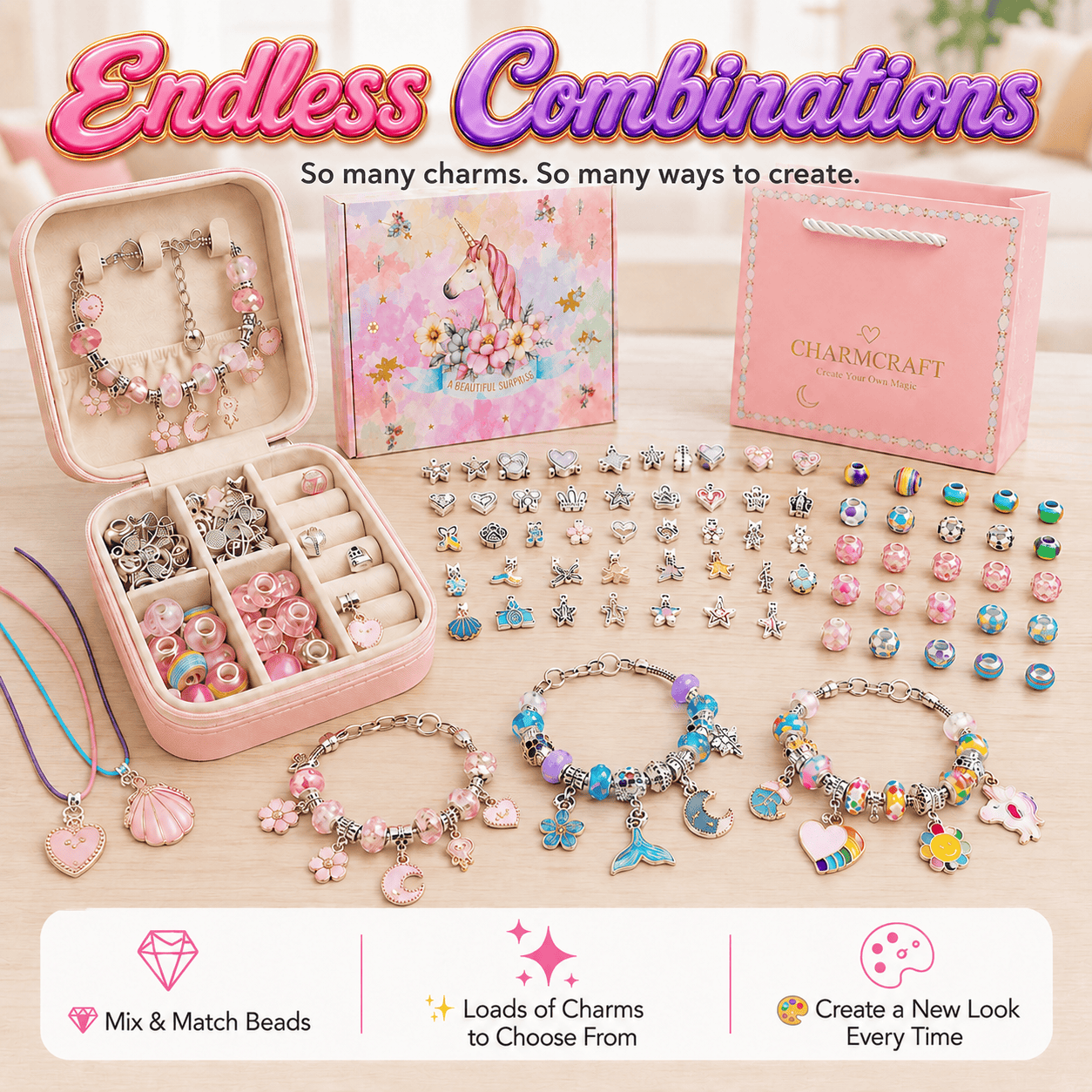 CharmCraft™ – DIY Bracelet & Jewellery Making Kit