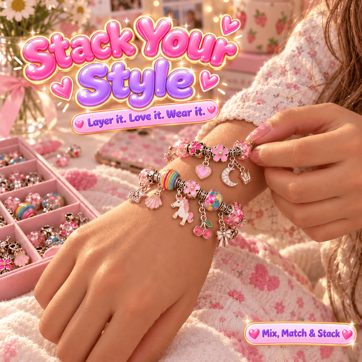 CharmCraft™ – DIY Bracelet & Jewellery Making Kit