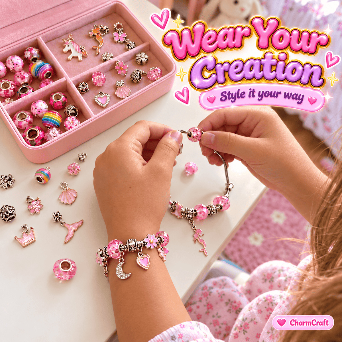 CharmCraft™ – DIY Bracelet & Jewellery Making Kit